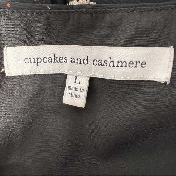 Cupcakes & Cashmere Ella Patchwork Midi Wrap Dress Large Zebra Stripes Pattern - Picture 10 of 12